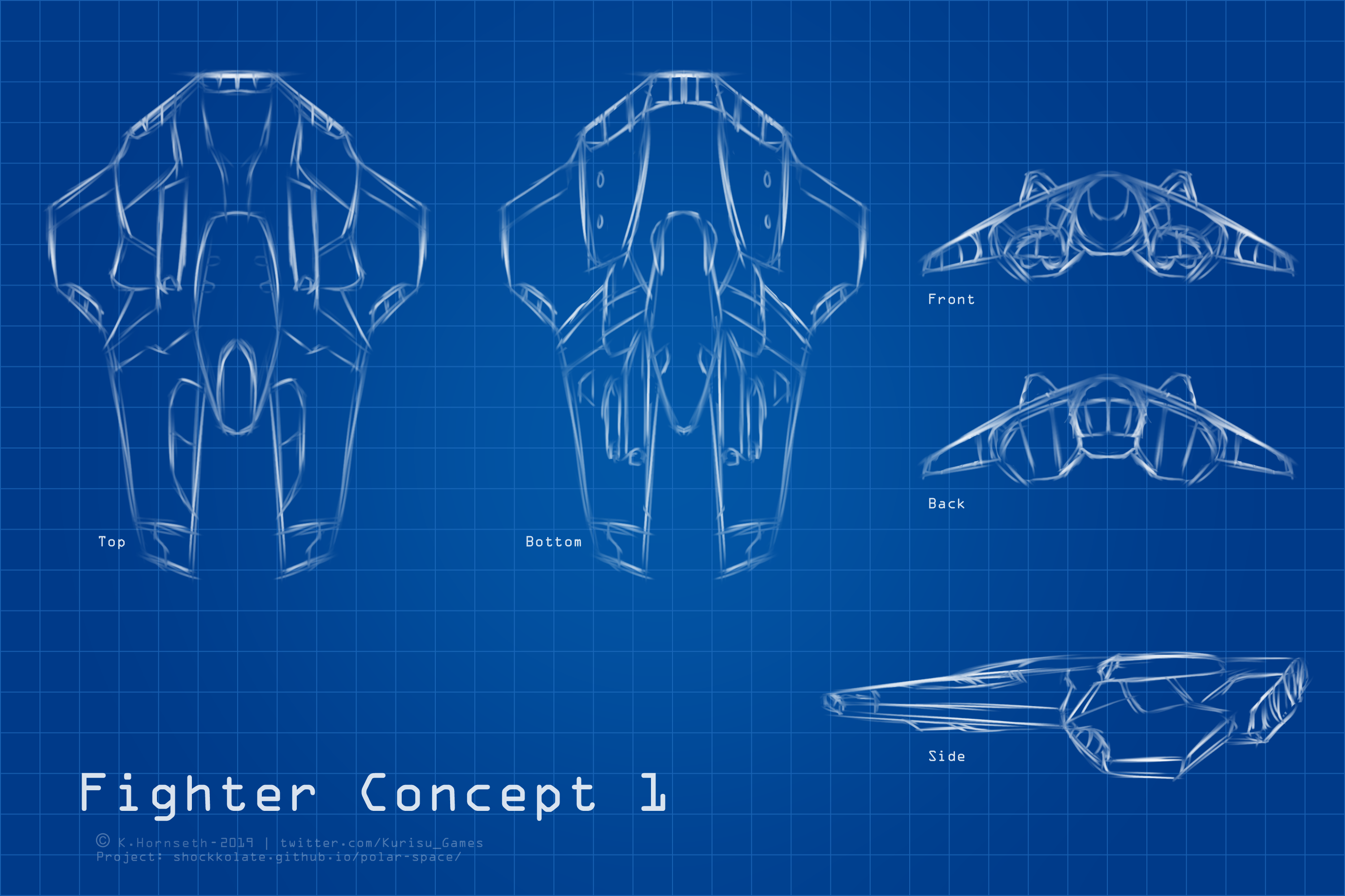 Cool Fighter Concept Blueprint